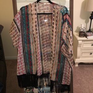 Socialite Tribal Print Kimono